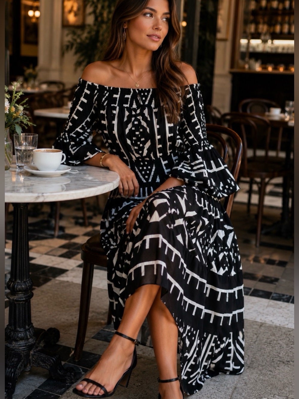 Cotton Maxi Dress (Kara Chic by NF) | One Size